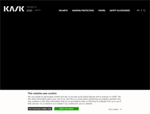 Tablet Screenshot of kask-safety.com